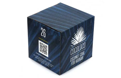 Cocoloco / Уголь для кальяна кокосовый Cocoloco 26мм, 64шт, 1кг в ХукаГиперМаркете Т24