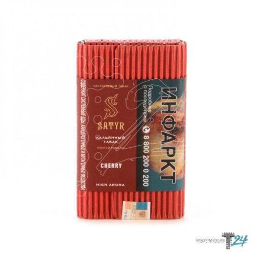 Satyr / Табак Satyr Aroma Cherry, 100г [M] в ХукаГиперМаркете Т24