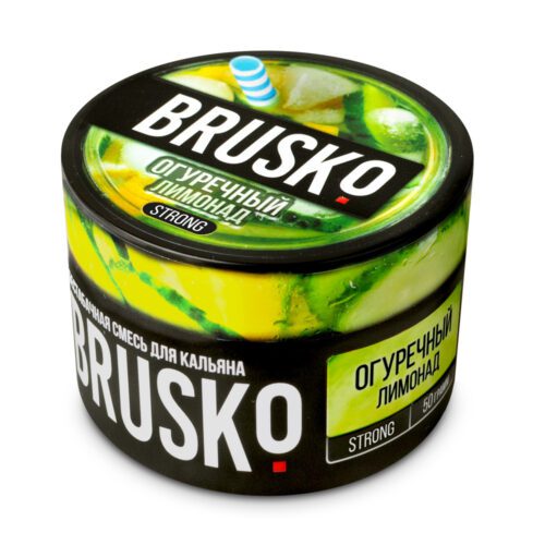 Brusko / Бестабачная смесь Brusko Strong Огуречный лимонад, 50г в ХукаГиперМаркете Т24