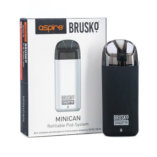 Brusko / Электронная сигарета Brusko Minican 350mAh черная (многоразовая) в ХукаГиперМаркете Т24