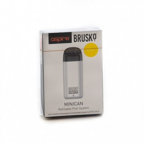 Brusko / Электронная сигарета Brusko Minican 350mAh желтая (многоразовая) в ХукаГиперМаркете Т24