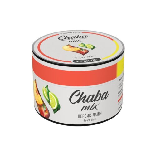 CHABACCO / Бестабачная смесь Chabacco Chaba Nicotine free Персик-лайм, 50г в ХукаГиперМаркете Т24