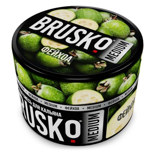 Brusko / Бестабачная смесь Brusko Medium Фейхоа, 50г в ХукаГиперМаркете Т24