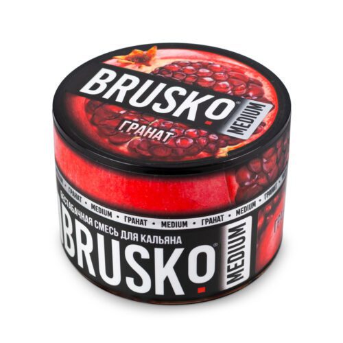 Brusko / Бестабачная смесь Brusko Medium Гранат, 50г в ХукаГиперМаркете Т24