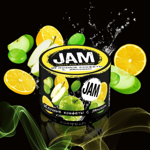 Jam / Бестабачная смесь Jam Яблочные конфеты с лимоном, 250г в ХукаГиперМаркете Т24