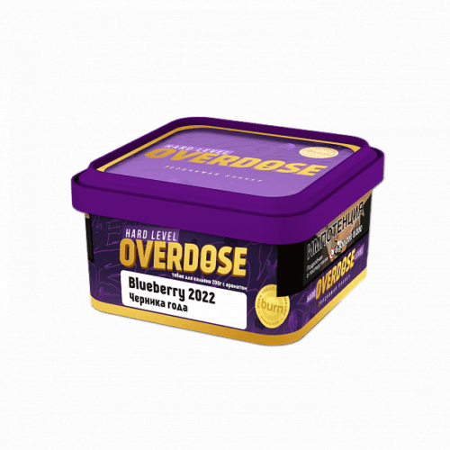 Overdose / Табак Overdose Blueberry 2022, 200г [M] в ХукаГиперМаркете Т24