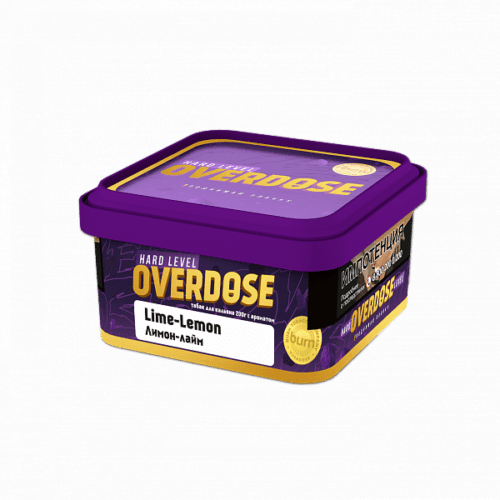 Overdose / Табак Overdose Lime-Lemon, 200г [M] в ХукаГиперМаркете Т24