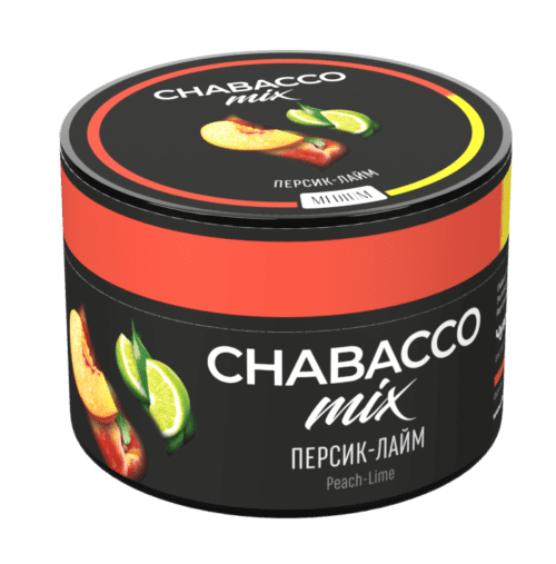CHABACCO / Бестабачная смесь Chabacco Mix Medium Peach lime, 50г [M] в ХукаГиперМаркете Т24
