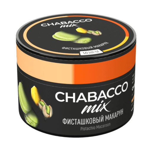 CHABACCO / Бестабачная смесь Chabacco Mix Medium Pistachio macaroon, 50г [M] в ХукаГиперМаркете Т24