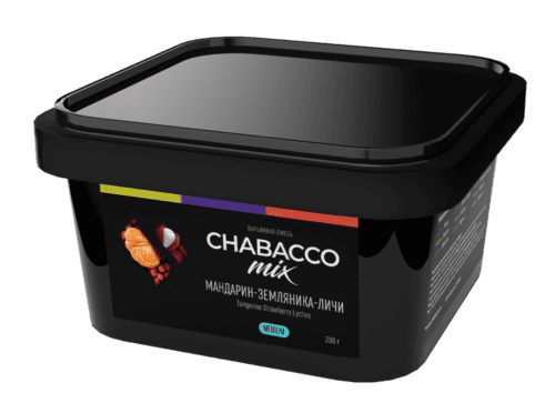 CHABACCO / Бестабачная смесь Chabacco Mix Medium Tangerine Strawberry Lychee, 200г в ХукаГиперМаркете Т24