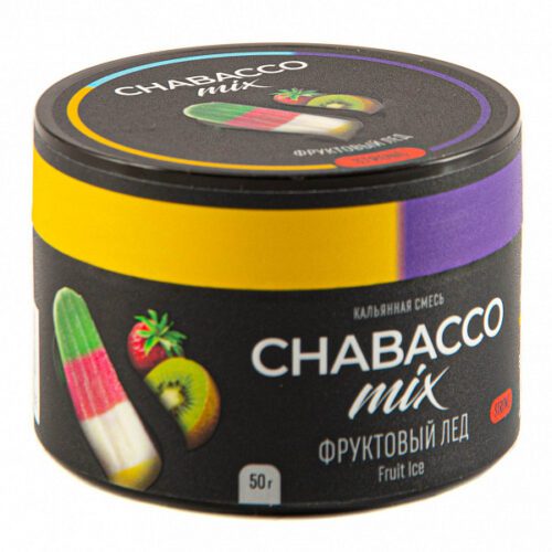 CHABACCO / Бестабачная смесь Chabacco Mix Strong Fruit ice, 50г в ХукаГиперМаркете Т24