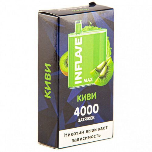 Inflave / Электронная сигарета Inflave Max Киви (4000 затяжек, одноразовая) в ХукаГиперМаркете Т24