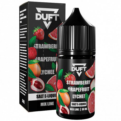 Duft / Жидкость Duft Mix line Super Salt Strawberry grapefruit lychee, 10мл, 20мг в ХукаГиперМаркете Т24