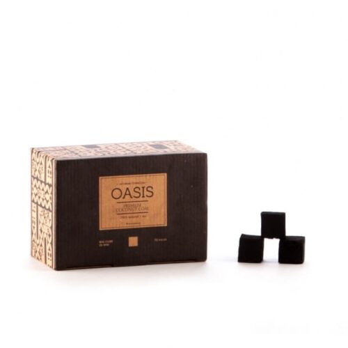 Oasis / Уголь для кальяна кокосовый Oasis Premium 25мм, 72шт, 1кг в ХукаГиперМаркете Т24